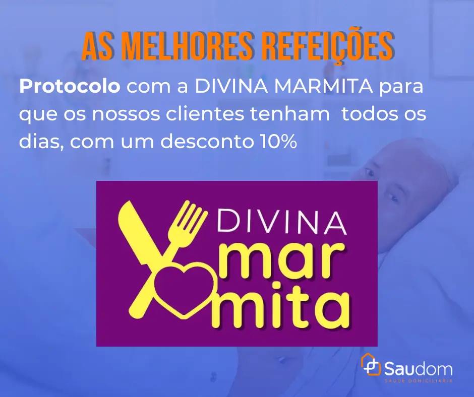 refeições ao domicilio protocolo com a divina marmita